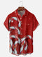 Men's Christmas Funny Graphic Short Sleeve Hawaiian Shirt